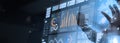 Business Analytics and Data Management System on computer to make report with KPI and metrics connected to Royalty Free Stock Photo