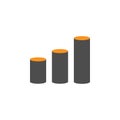 Analytic and cylinder icon. Element of financial, diagrams and reports icon for mobile concept and web apps. Detailed Analytic and