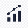 analytic Visualization transparent icon. analytic Visualization Royalty Free Stock Photo