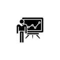 Analytical findings black icon concept. Analytical findings flat vector symbol, sign, illustration.