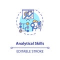 Analytical skill concept icon