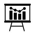 Analyticboard  vector glyph flat icon Royalty Free Stock Photo