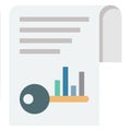analytics, bar chart Color Vector icon which can easily modify or edit Royalty Free Stock Photo