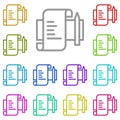 Analytics, business multi color icon. Simple thin line, outline vector of project management icons for ui and ux, website or Royalty Free Stock Photo