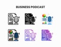 Analytics Business Podcast icons.