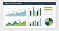 Analytics Dashboard Displaying Charts and Graphs for Data Visualization Royalty Free Stock Photo
