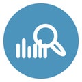 Analytics, data bold vector icon which can be easily modified or edited Royalty Free Stock Photo