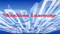 Analytics data machine learning vector abstract illustration, abstraction binary code digits Royalty Free Stock Photo