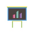 Analytics data vector business flat chart flat bar data design element Royalty Free Stock Photo