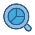 Analytics Fill Isolated Vector icon which can easily modify or edit