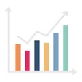 Analytics Glyph Style vector icon which can easily modify or edit
