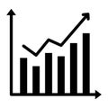 Analytics  Glyph Style vector icon which can easily modify or edit Royalty Free Stock Photo