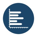 Analytics Glyph Style vector icon which can easily modify or edit