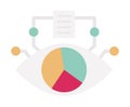 Analytics Glyph Style vector icon which can easily modify or edit