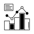 Analytics half glyph vector icon which can easily modify or edit