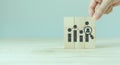 Analytics of HR, People, customer concept. Deeply data driven