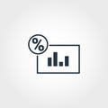 Analytics icon. Monochome premium design from business icons collection. UX and UI simple pictogram analytics icon