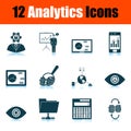 Analytics Icon Set Royalty Free Stock Photo