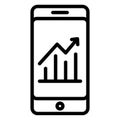 Analytics Isolated Vector Icon which can easily modify Royalty Free Stock Photo