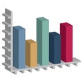 Analytics Isometric Vector Isolated icon which can easily modify or edit Royalty Free Stock Photo