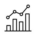 Analytics  Line Style vector icon which can easily modify or edit Royalty Free Stock Photo