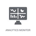 Analytics Monitor icon. Trendy Analytics Monitor logo concept on