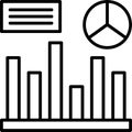 Analytics Outline Vector Icon Royalty Free Stock Photo