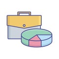 Analytics portfolio flat vector icon which can easily modify or edit Analytics portfolio flat vector icon which can easily modify Royalty Free Stock Photo