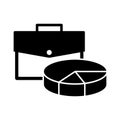 Analytics portfolio flat vector icon which can easily modify or edit Royalty Free Stock Photo