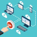 Analytics and programming vector. Web application optimization.