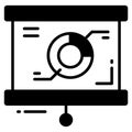 analytics report vector icon. Illustration for graphic and web design Royalty Free Stock Photo