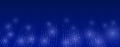 Analytics, sorting, structuring, information transfer. Blue background with data flow. Binary code, artificial intelligence. Royalty Free Stock Photo