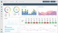 Analytics and statistics user and admin dashboard for financial, economy and digital marketing control panels. Website