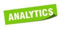 analytics sticker. analytics square sign. analytics