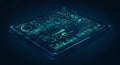 Analytics Tablet Display Futuristic tablet showcasing data analytics network visualization charts and graphs Symbolizing Royalty Free Stock Photo