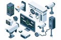 Analyze network consistency and decibel installation, ensuring protective and secure camera operation with immediate IoT home conn
