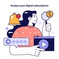 Analyze your digital subscriptions to optimize your expenses. Useful guidance