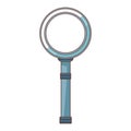 Analyzed magnifying glass cartoon