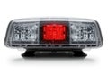 Analyzing Clear Emergency Vehicle Lightbar with Red Center on White Backdrop Royalty Free Stock Photo