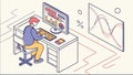 Analyzing complex data and statistics for business insights, vector design Generative AI Royalty Free Stock Photo