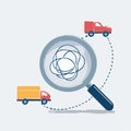 Analyzing Complex Supply Chain and Logistics Issues Royalty Free Stock Photo