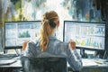 Analyzing Data on Dual Monitors