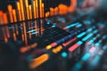 Analyzing Dynamic Data, Visualizing Trends and Patterns in Financial Markets with Interactive Charts and Graphs, Ex Royalty Free Stock Photo