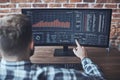 Analyzing Market Trends A Deep Dive into Stock Performance Charts on a Modern Computer Monitor Expertly crafted visualizations of
