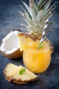 Ananas juice Royalty Free Stock Photo