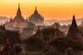 Ananda pagoda at dusk