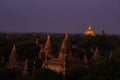 Ananda pagoda at night time.