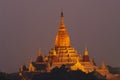 Ananda temple of Bagan in early evening.