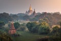 Ananda Temple at Sunrise, Bagan, Myanmar Royalty Free Stock Photo
