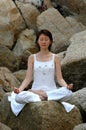 Ananda Yoga on the rock